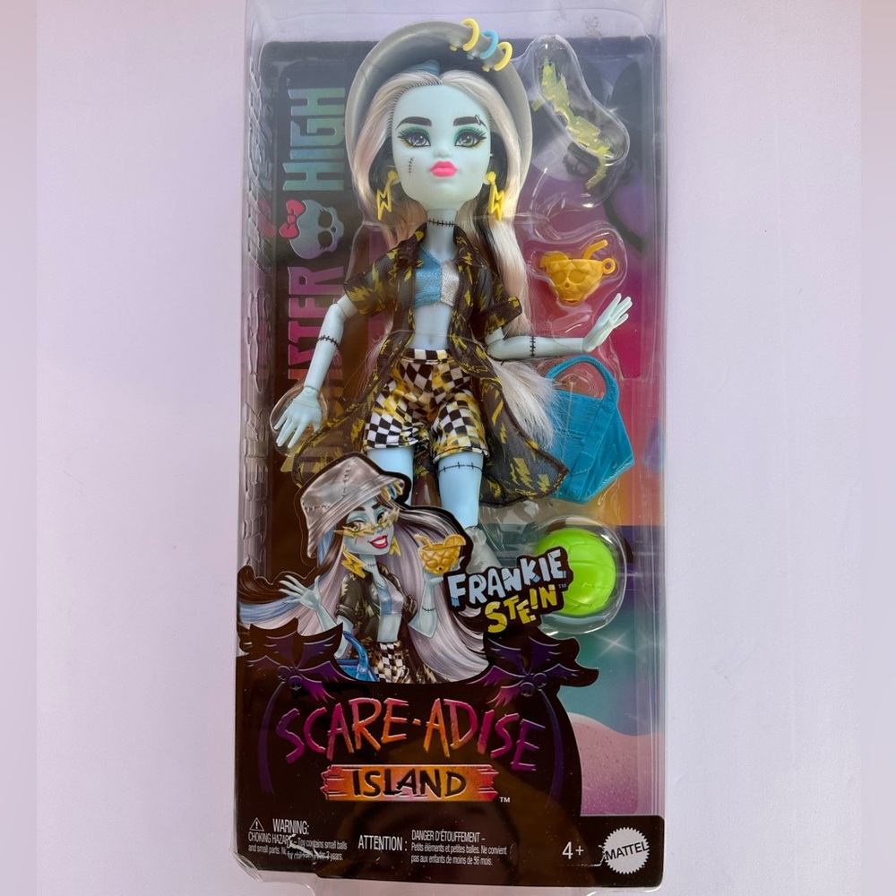 Monster High Scare-adise Island Frankie Stein Doll Mattel Toy.